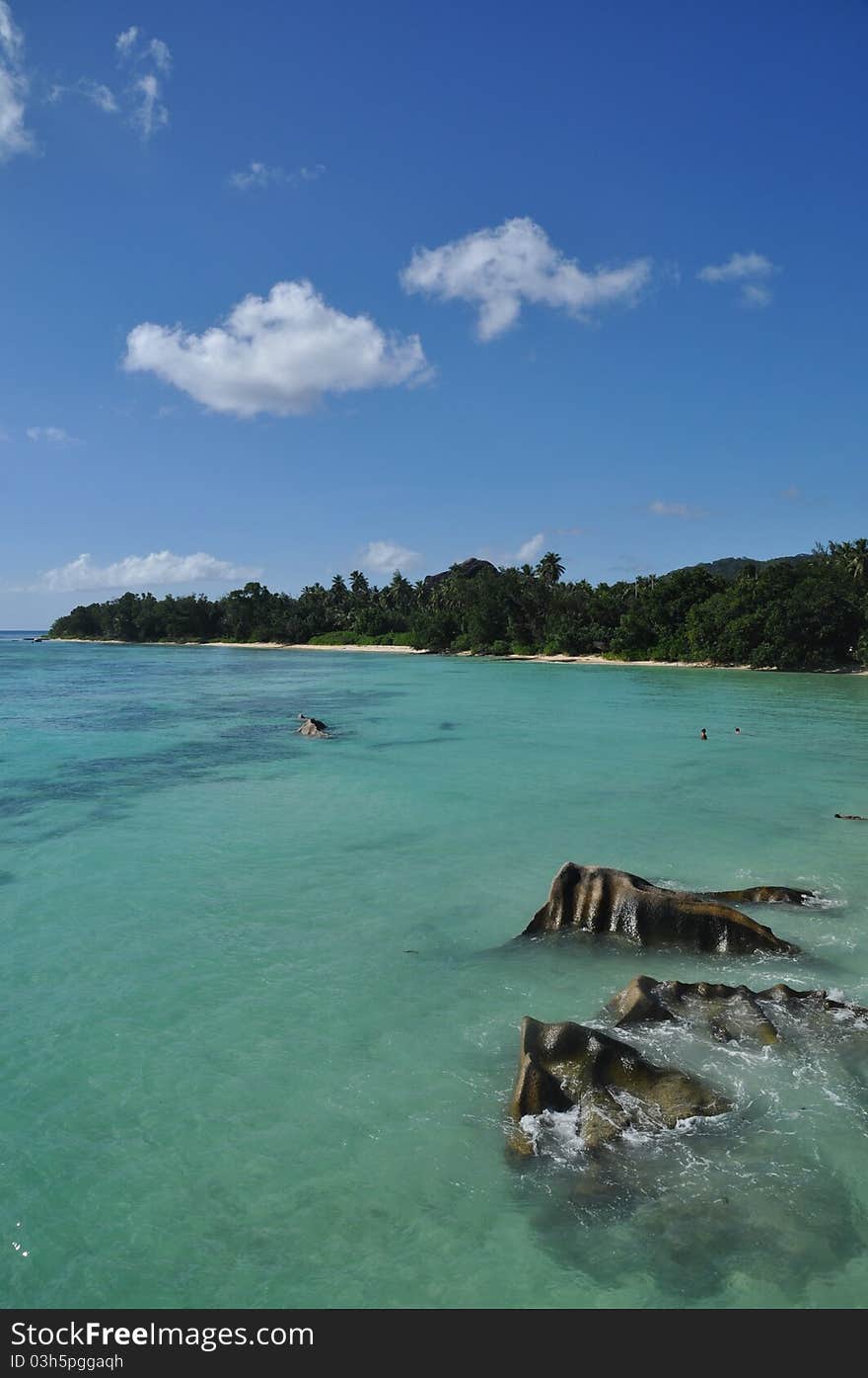 Typical Rock Formation at Anse Source d` Argent, La Digue, seychelles