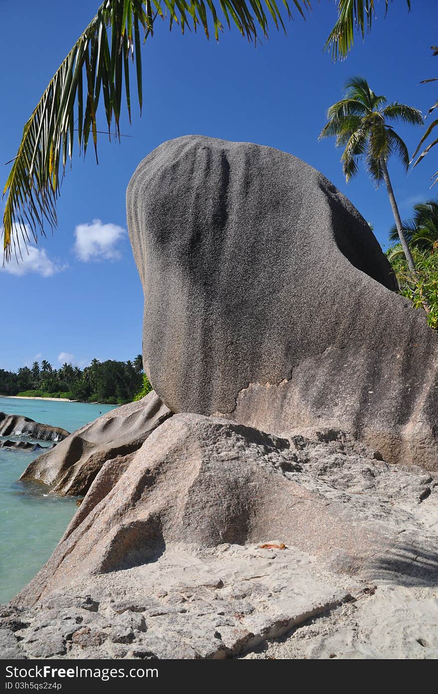 Typical Rock Formation at Anse Source d` Argent, La Digue, seychelles