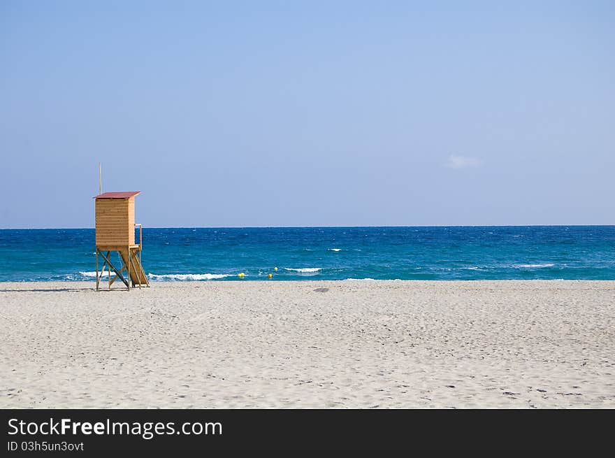 Beach in Leptokaria - Olympic Riviere, Greece, Helenic Republic. Beach in Leptokaria - Olympic Riviere, Greece, Helenic Republic