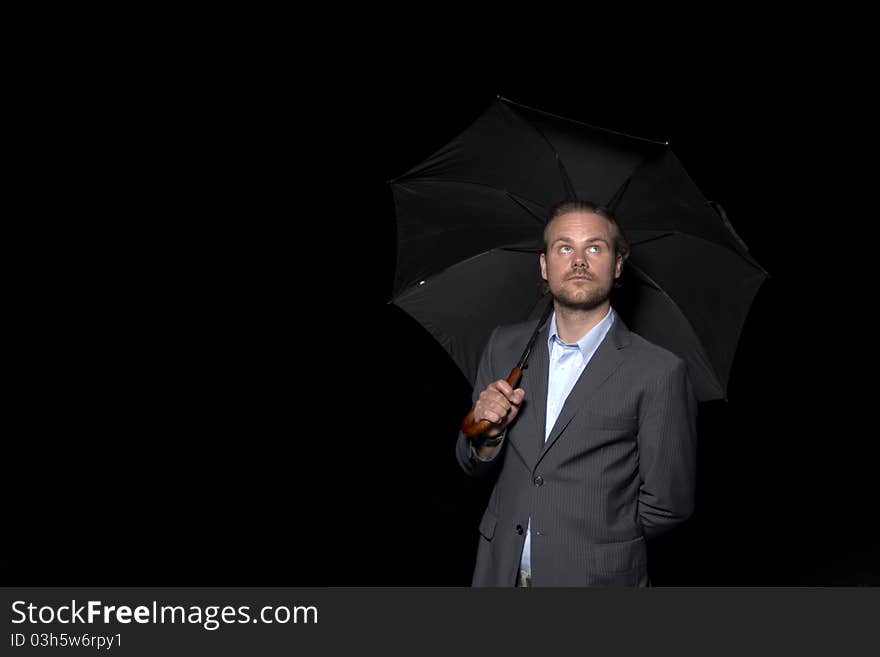 Man With Umbrella