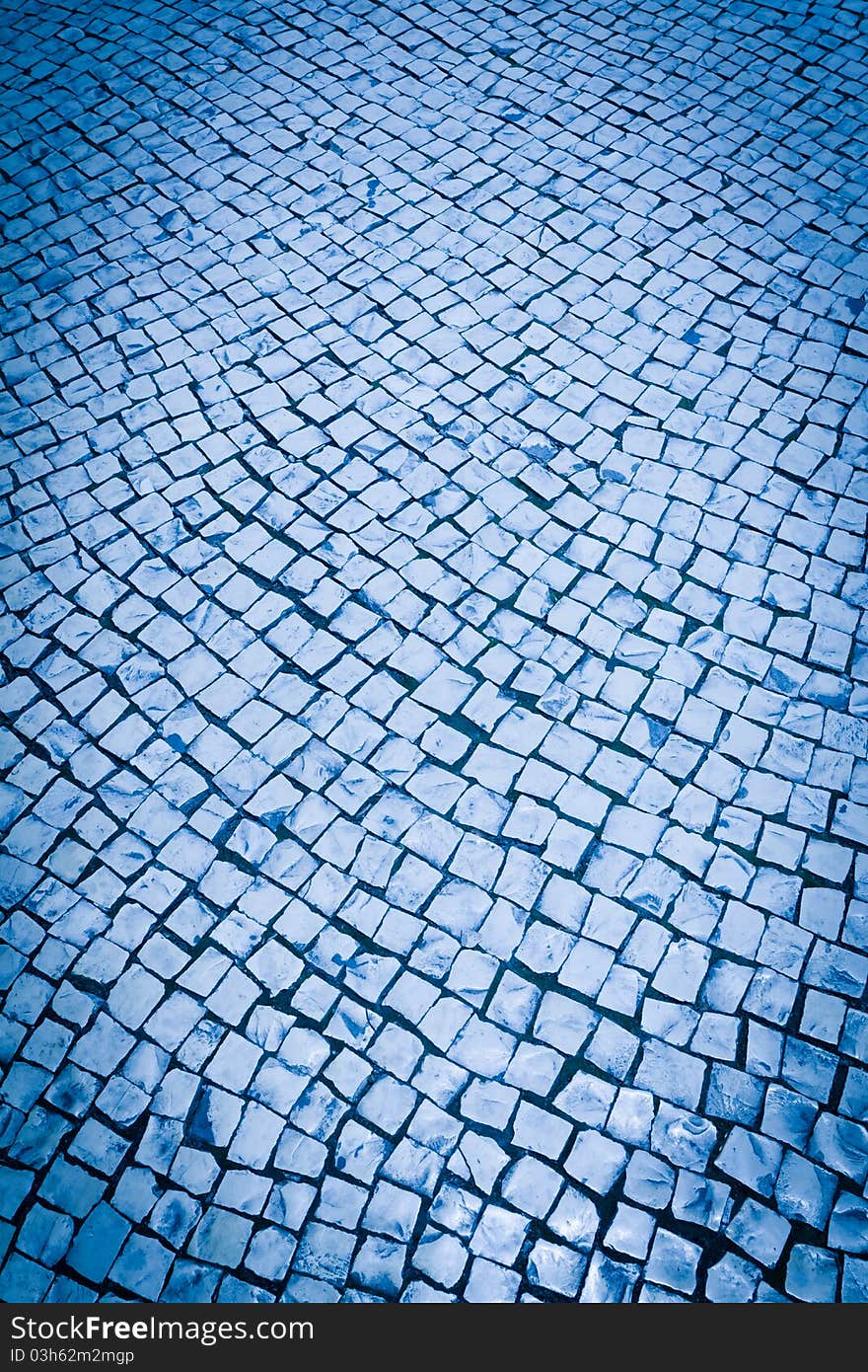 Abstract blue Brick for background. Abstract blue Brick for background