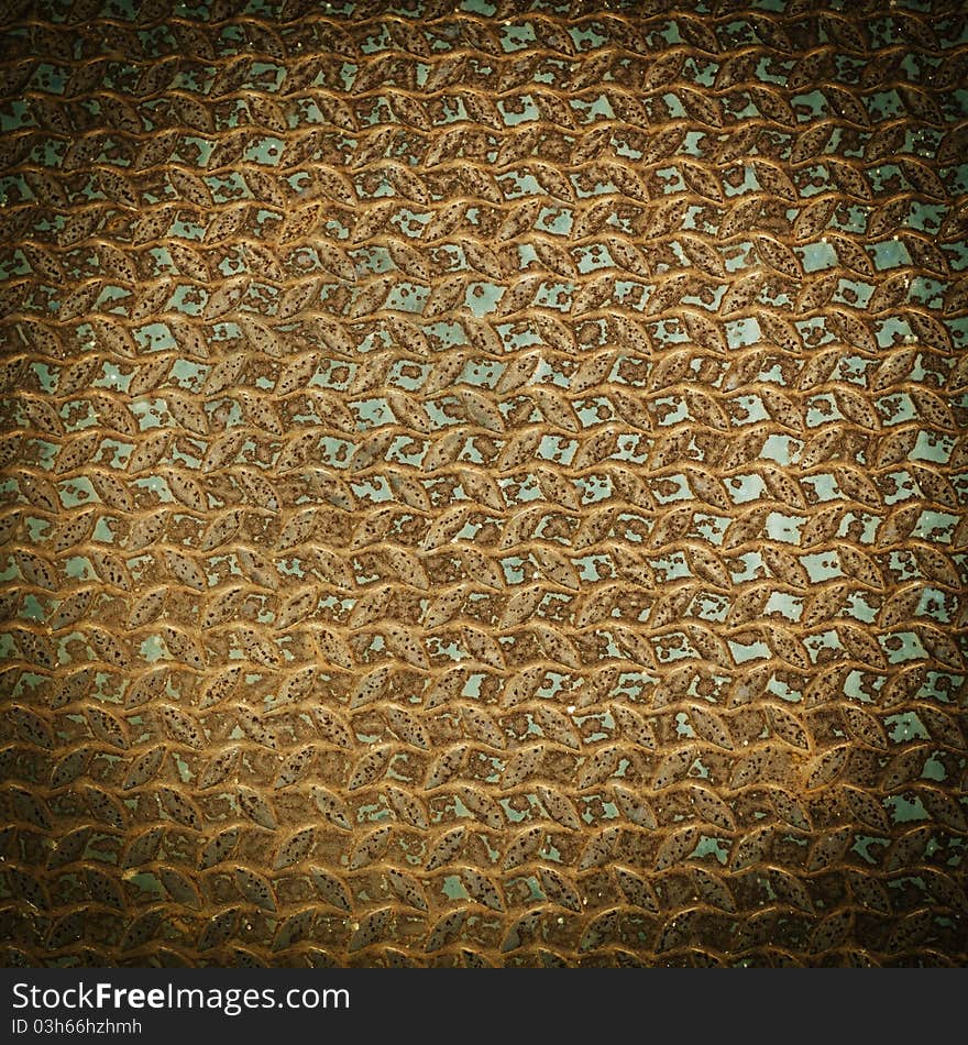 Pattern of grunge metal floor background