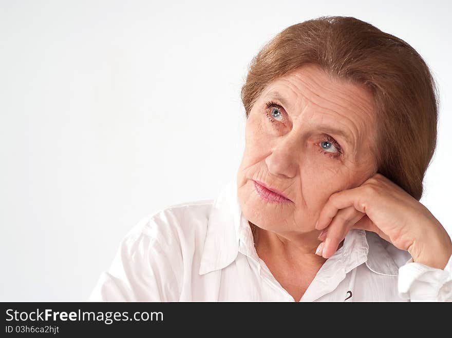 Beautiful elderly woman