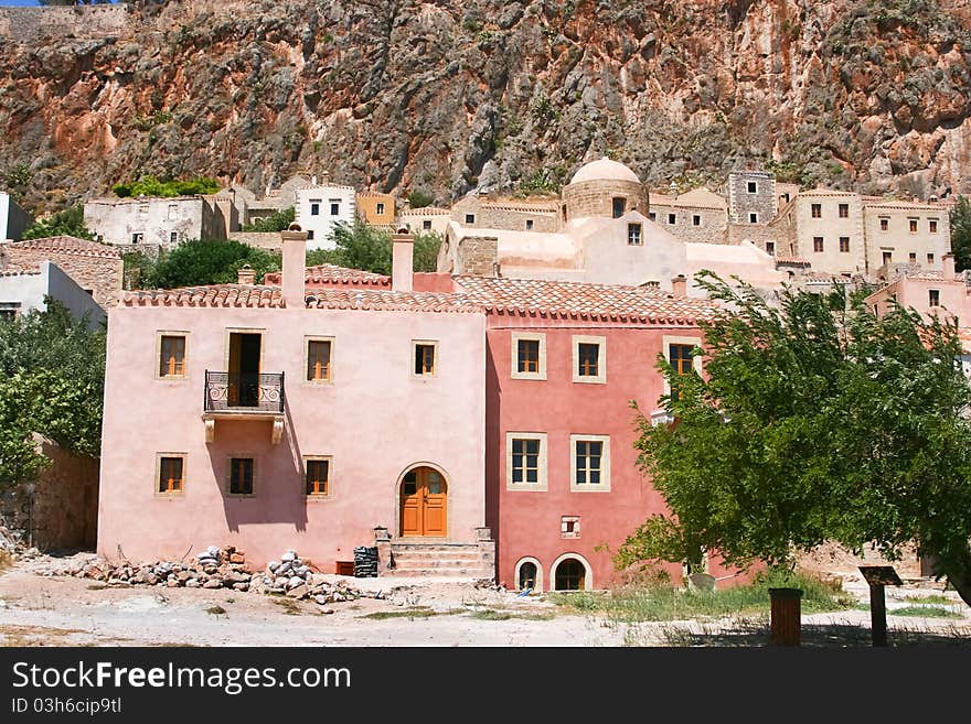 View Of Ancient Monemvasia, Greece