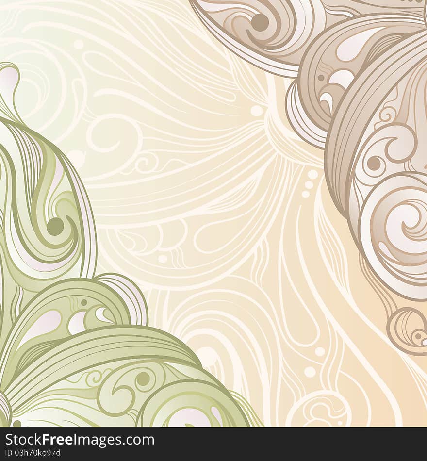 Abstract background, pastel colors, spirals