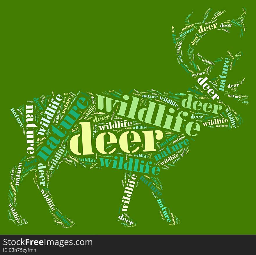 Wordcloud Of Deer