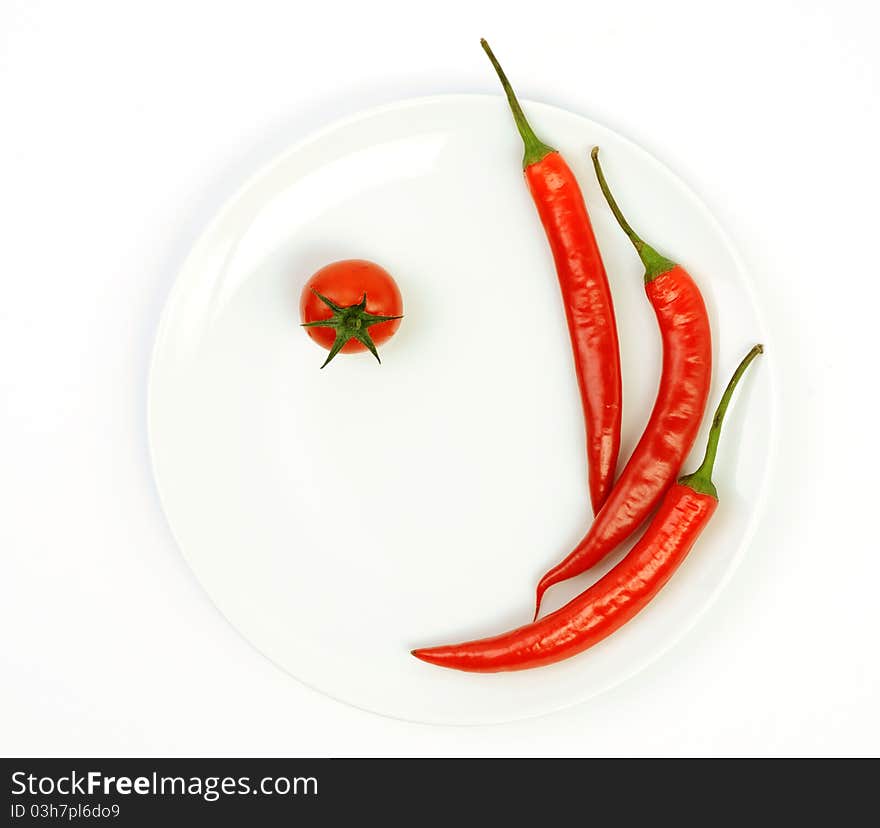 Hot Chillies With Tomato