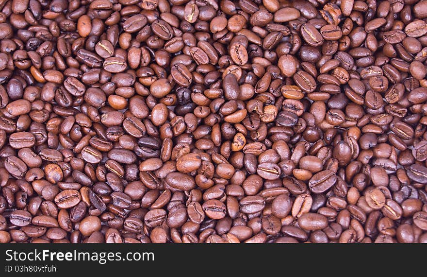 Coffee beans background or texture. Coffee beans background or texture