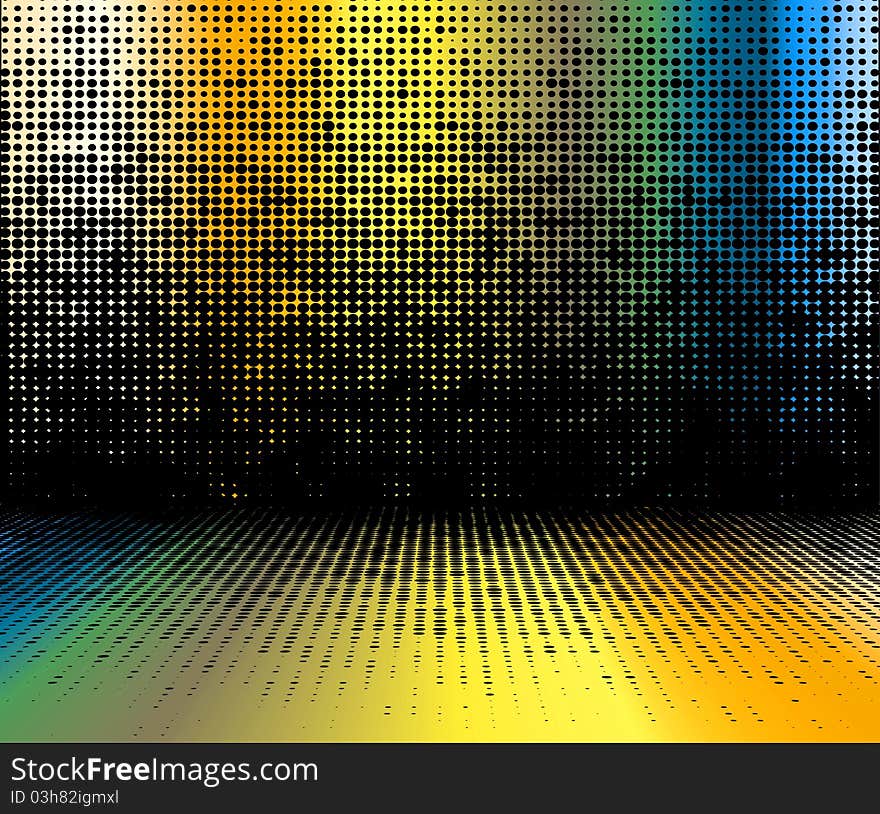 multicoloured fantasy pattern  room graphic. multicoloured fantasy pattern  room graphic