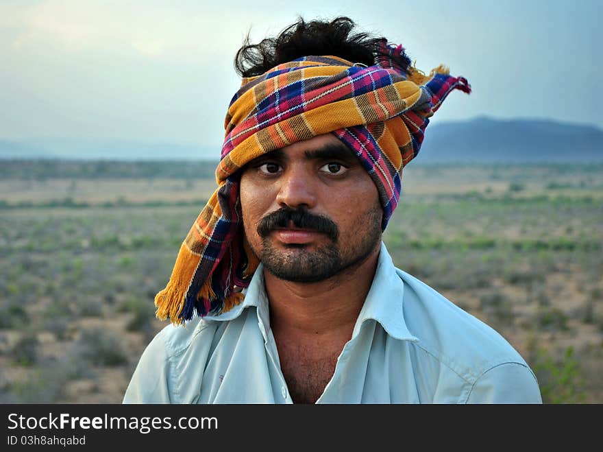 Indian rural Farmer in the Fields