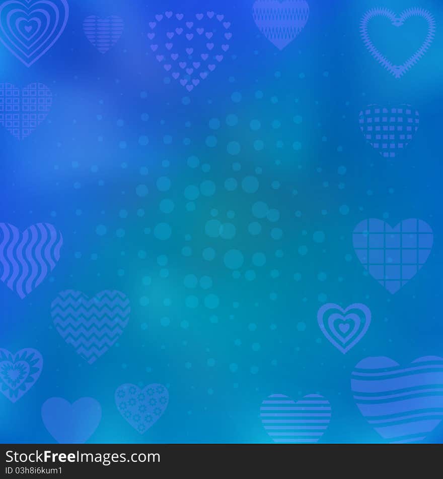 Background with valentine hearts