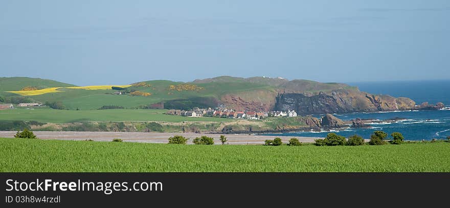 Hills of the scottish coast