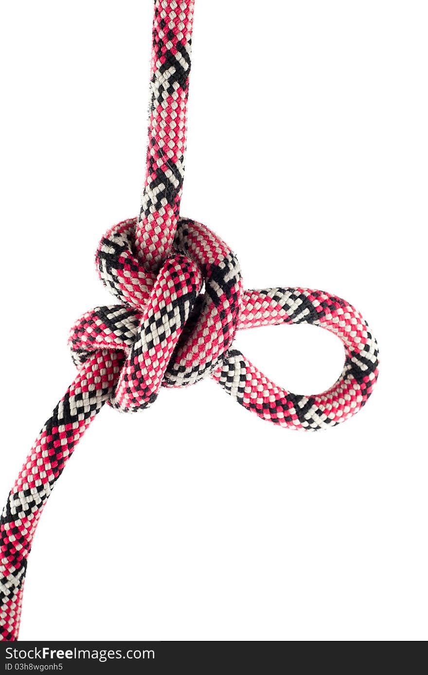 The butterfly loop is a knot, which is used to form a fixed loop in the middle of a rope