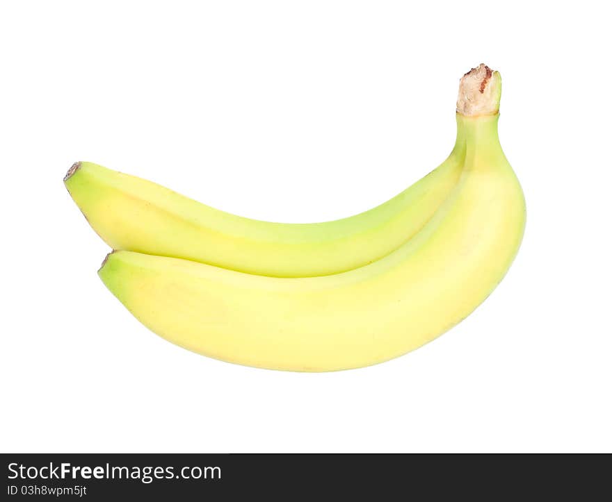 Bunch of bananas isolated on white background