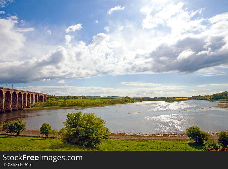 River and viaduct