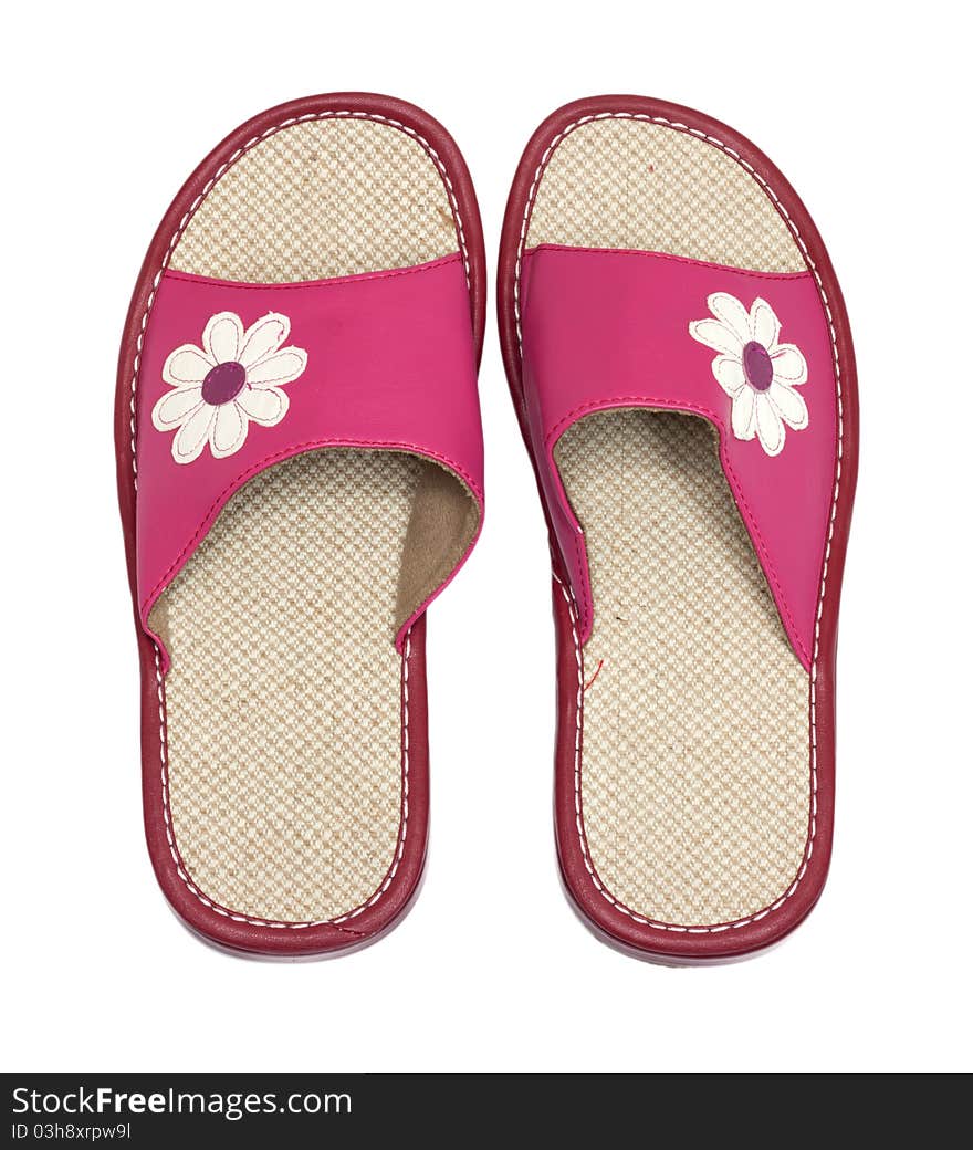 Pink flip flops