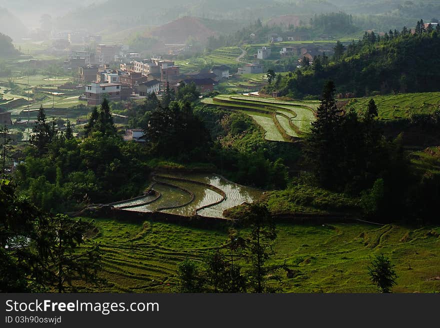 Stepped Fields in Fujian, China