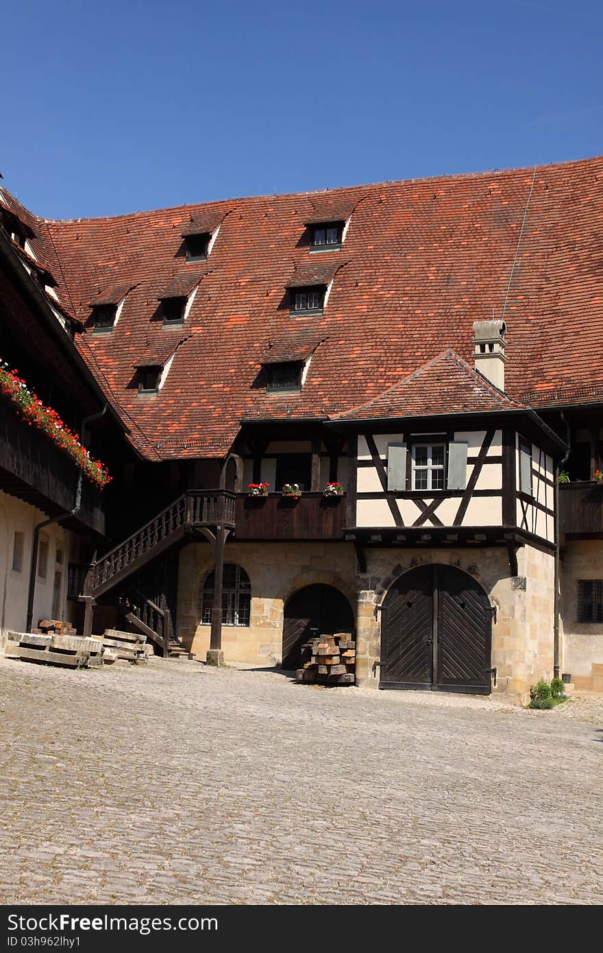 The Old palace in Bamberg, residence of the bishops in the 16th and 17th centuries, Germany.