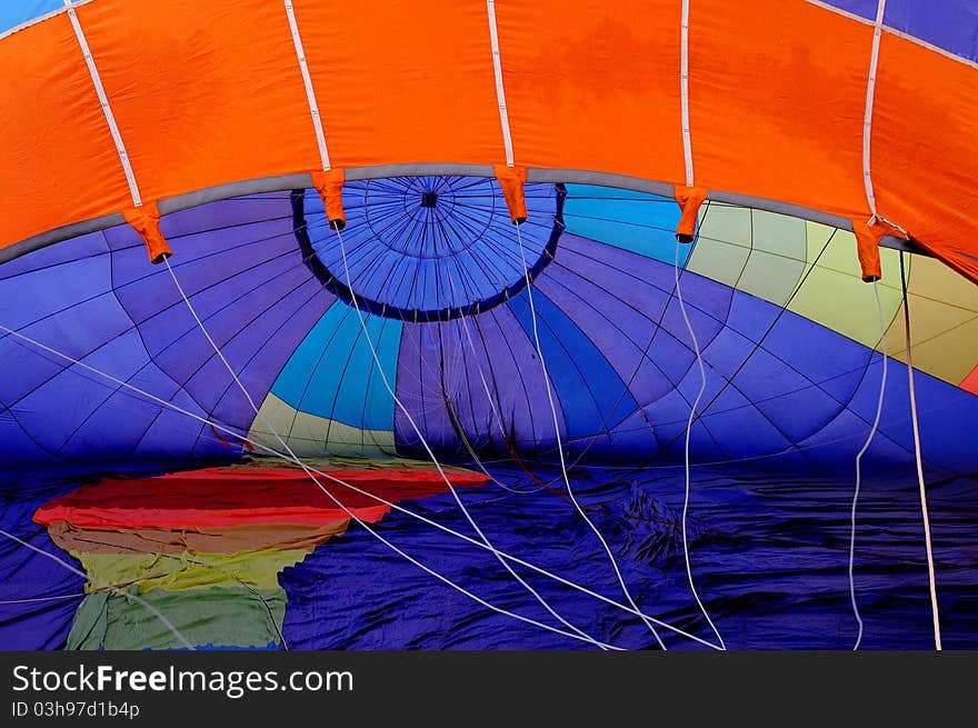 Air Blowing Into The Balloon.