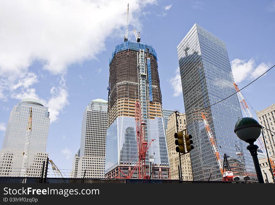 Ground Zero construction works in New York