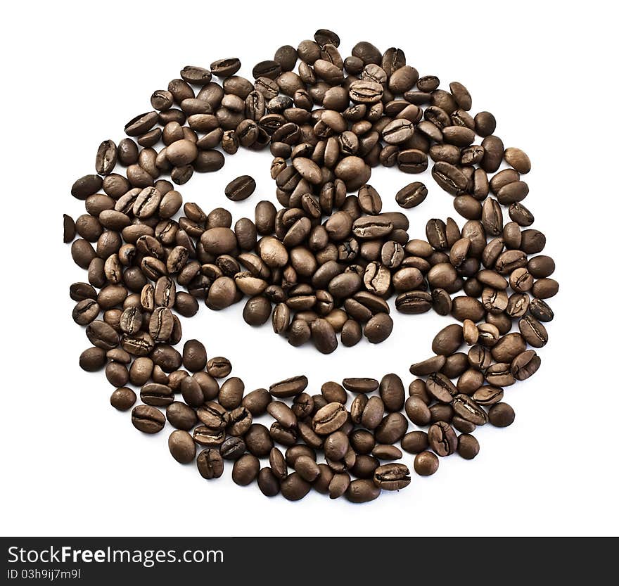 Smiley From Coffee Beans