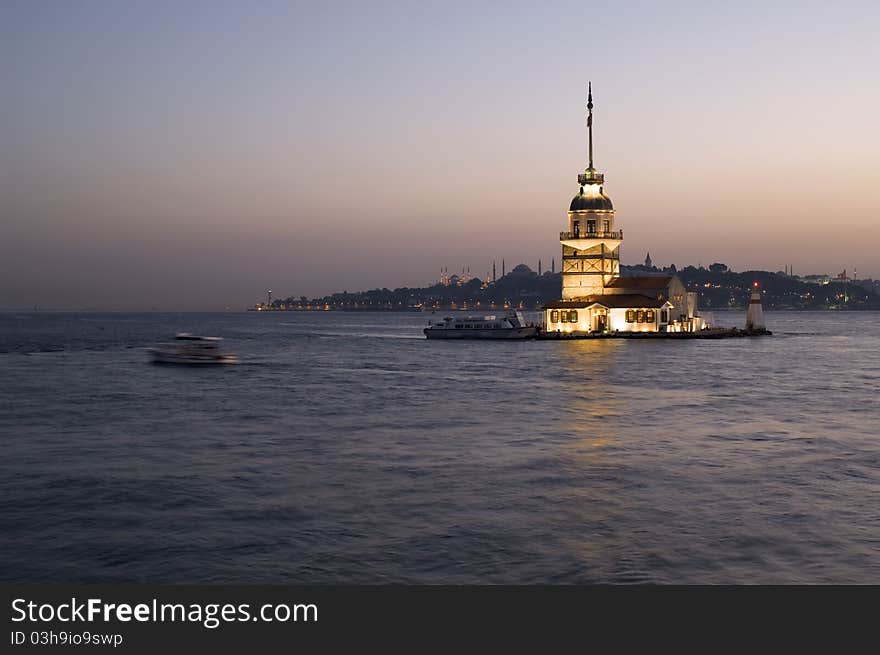 Maiden's Tower in Istanbul, Turkey