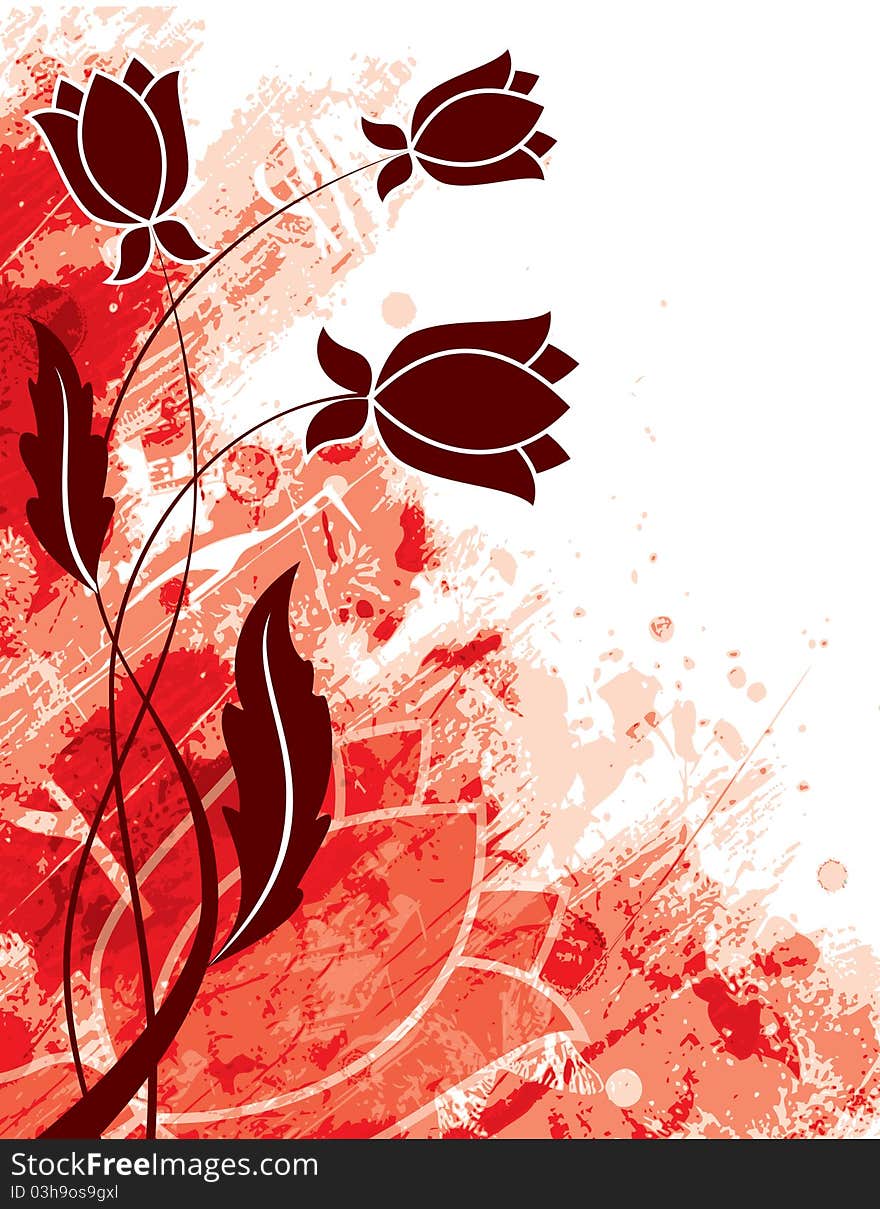 Abstract Floral Background.