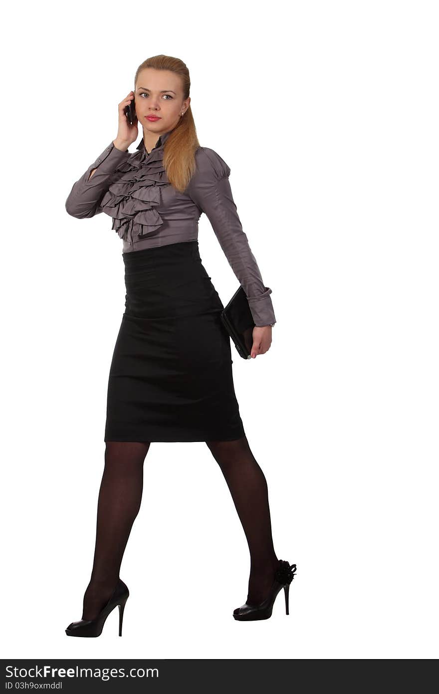 Businesswoman With A Phone