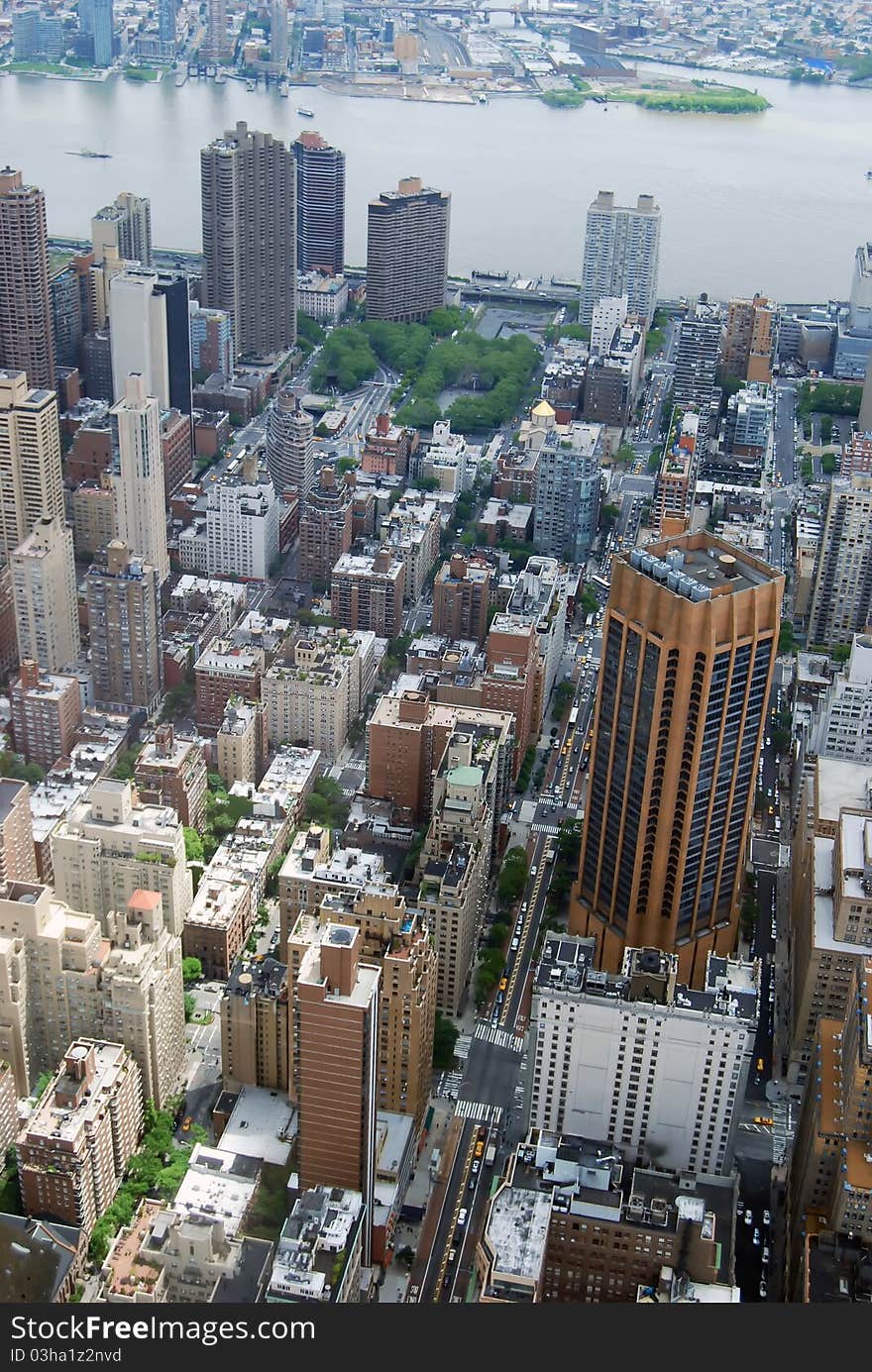 Midtown Manhattan Aerial View