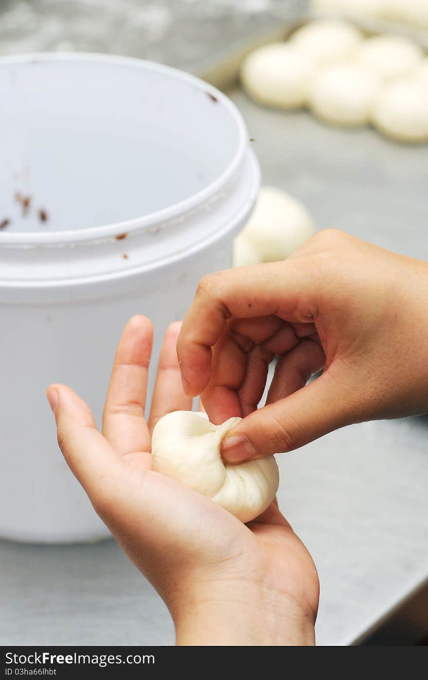 Hand made ball dough isolated ready dough and dough material