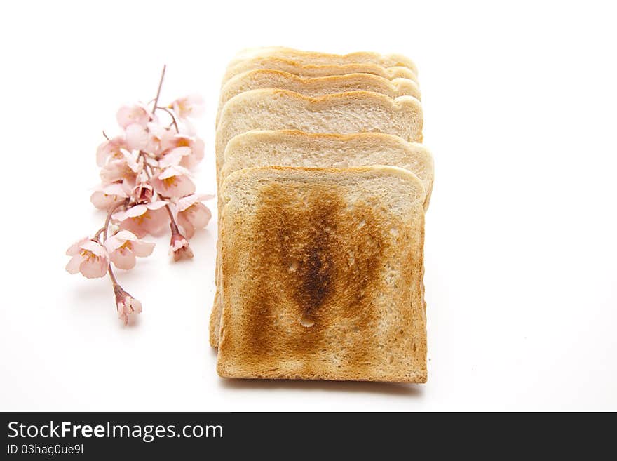 Toast brown baked