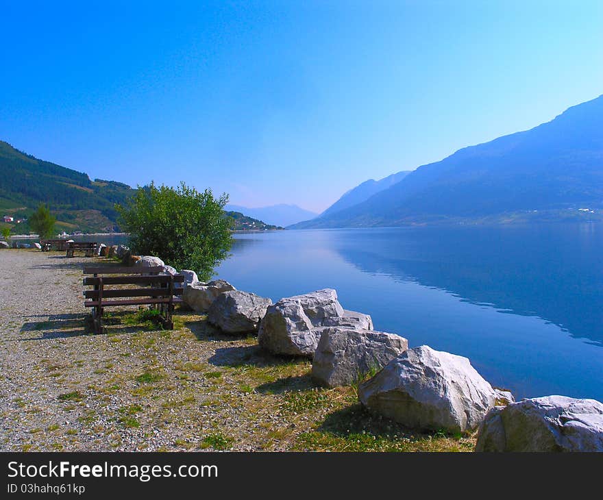 Lake in the mountains