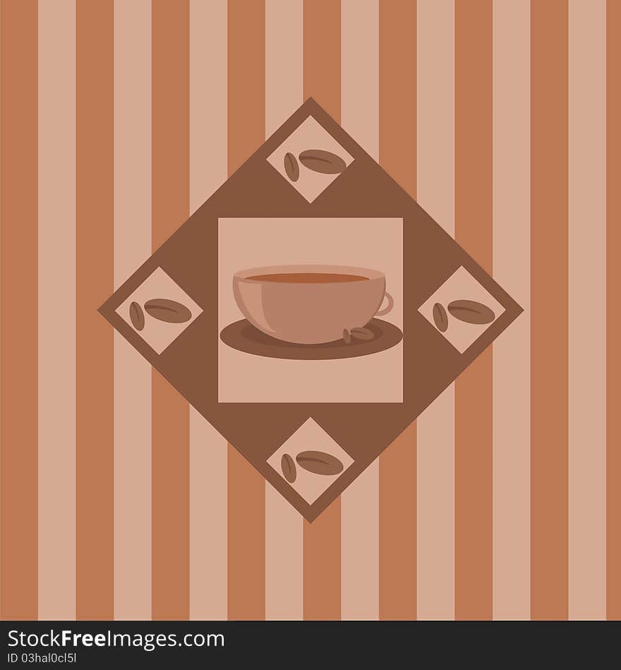 Cute coffee background