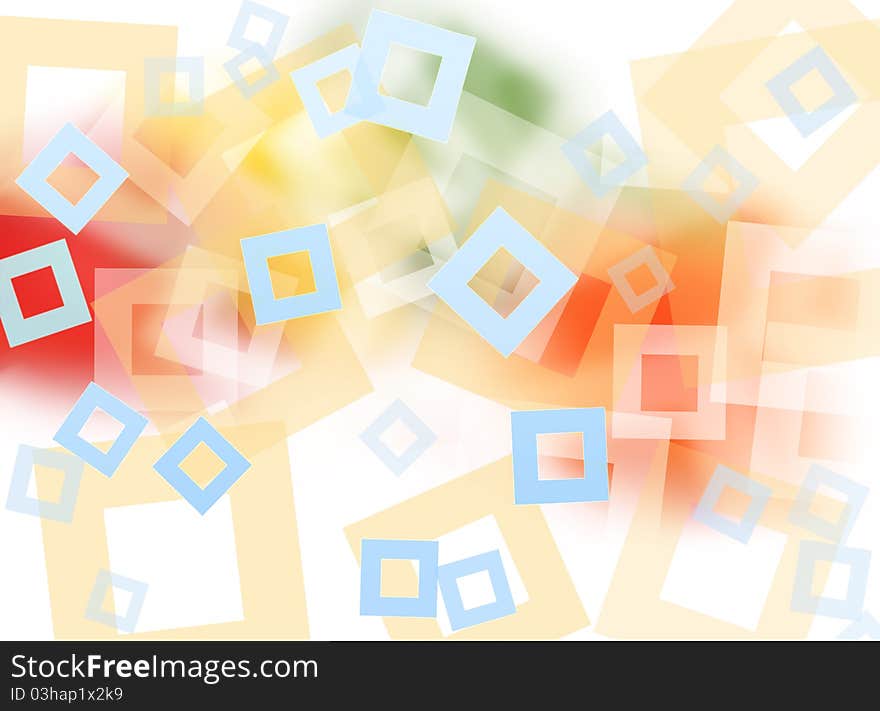 Abstract colorful square shape background