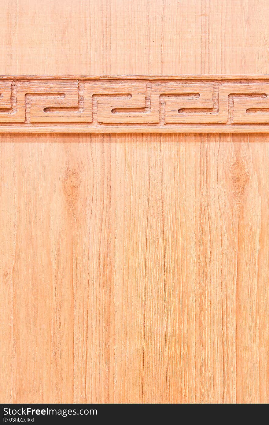 Carving wood on wooden wall for background