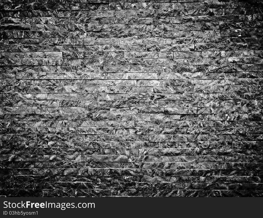 Dark brick old slyle wall background or texture