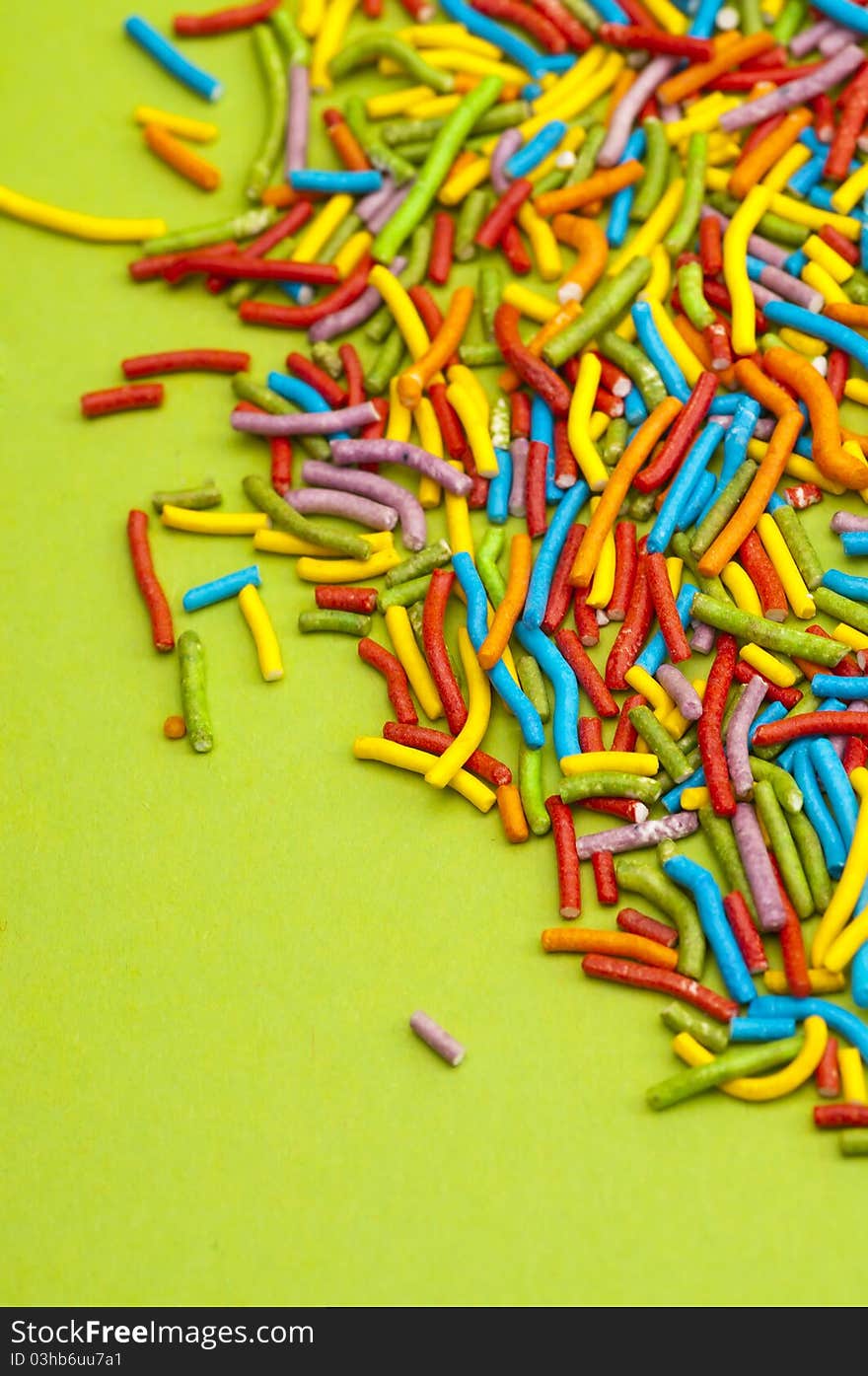 Colored candy background close up