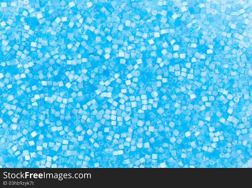 Blue Decorative Plastic Craft Beads