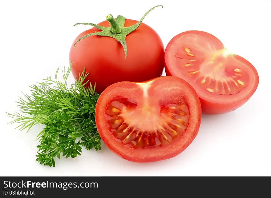 Tomatoes with green