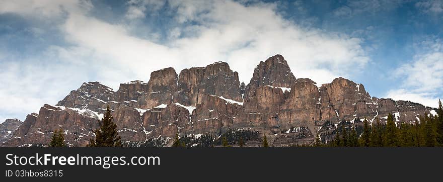 Castle Cliffs in Banff national park