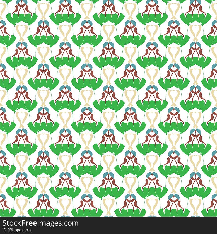 Abstract repeat green background