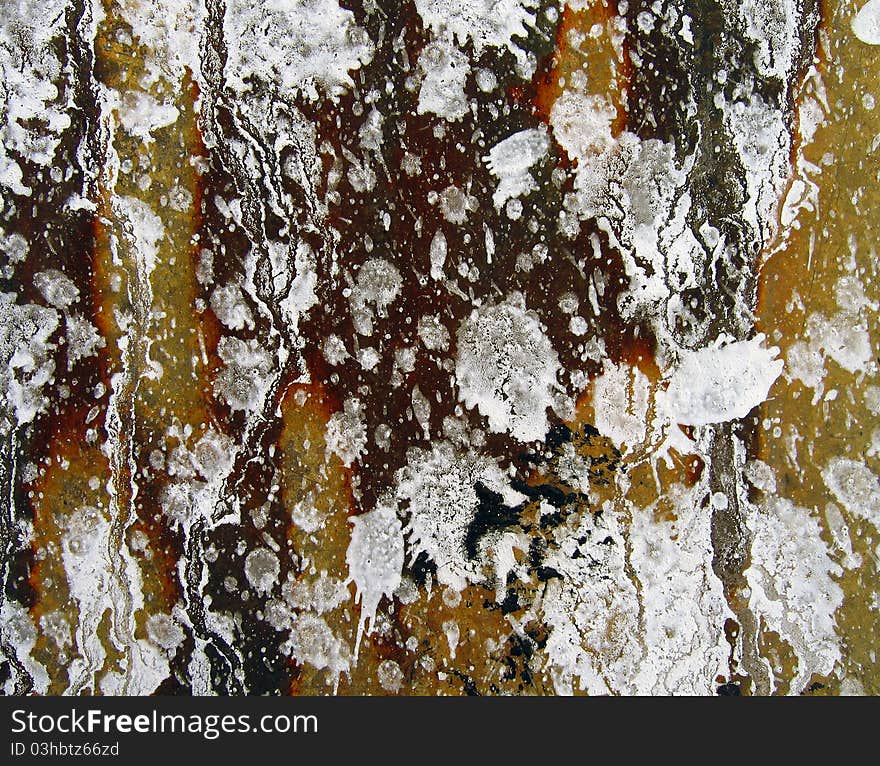 Old wall with paint drippings and splashes.Abstract background. Old wall with paint drippings and splashes.Abstract background