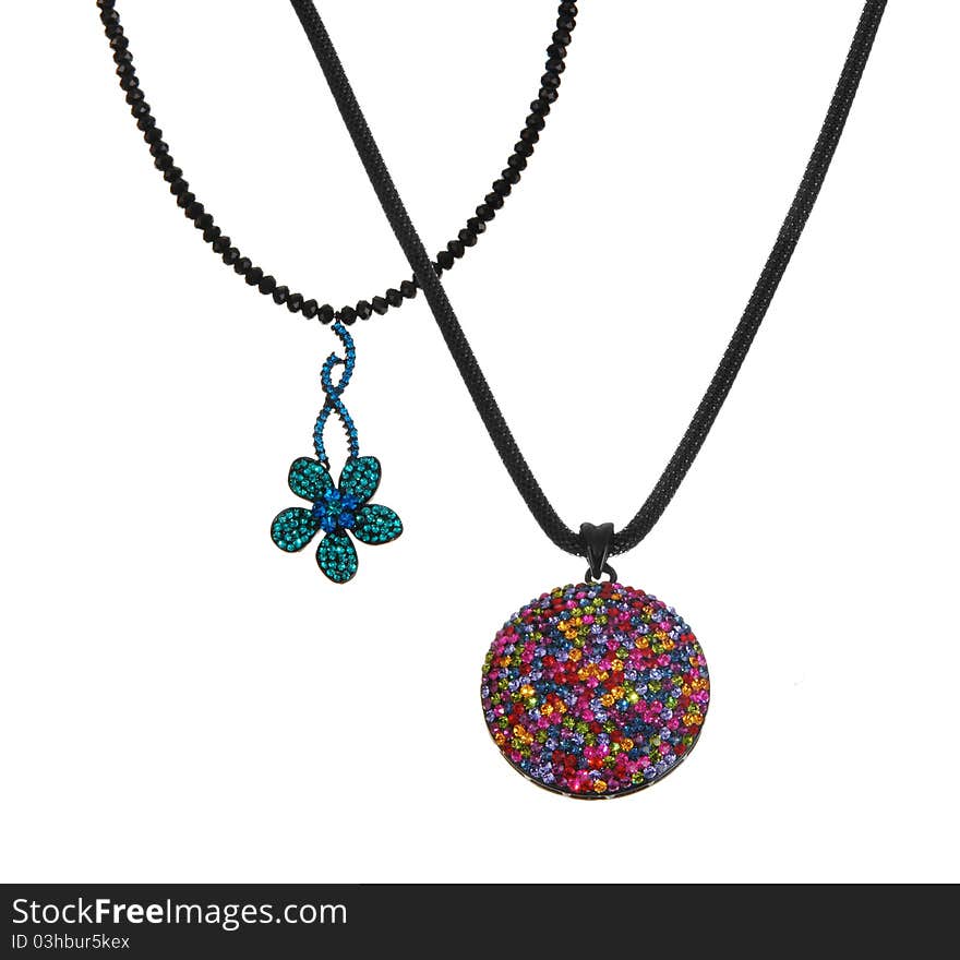 Two colorful pendants