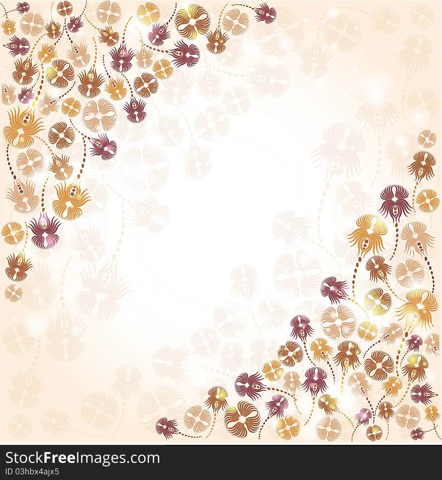 Flower background banner