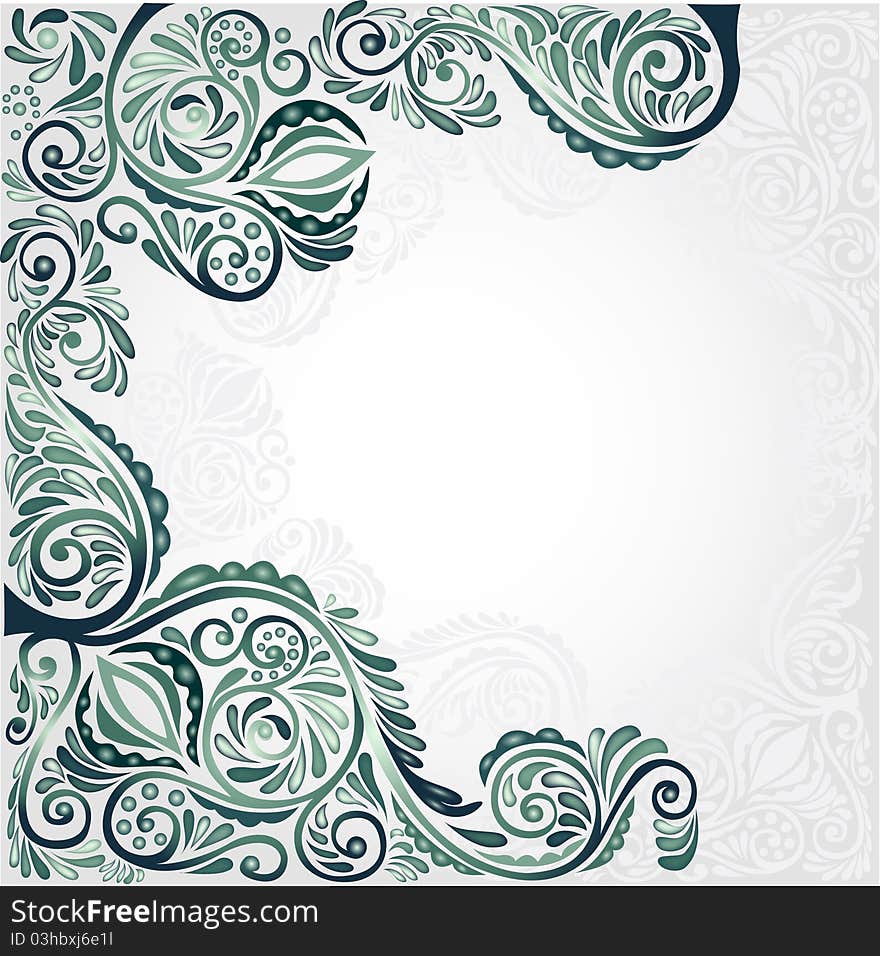 Style banner background green