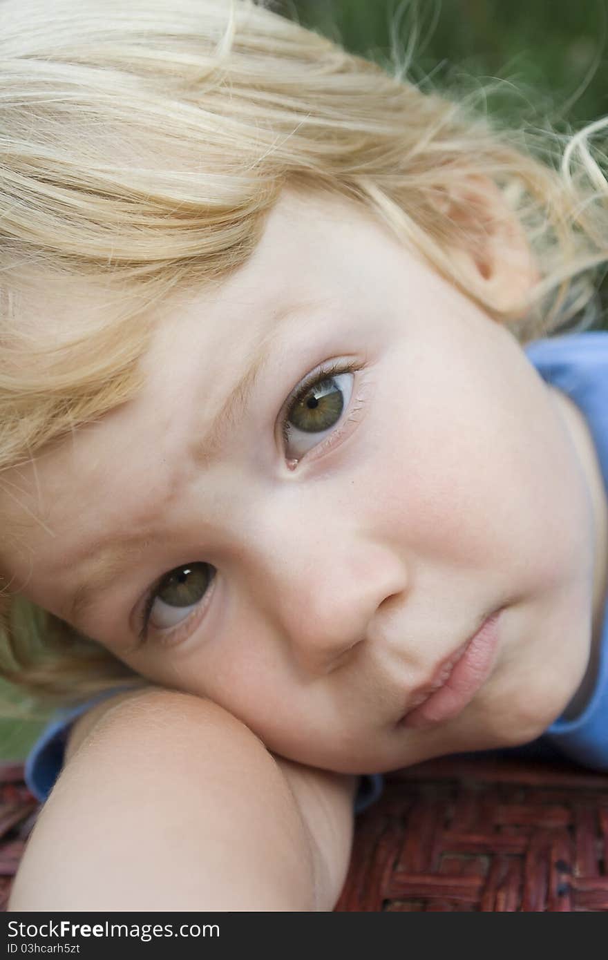 Little boy with huge eyes