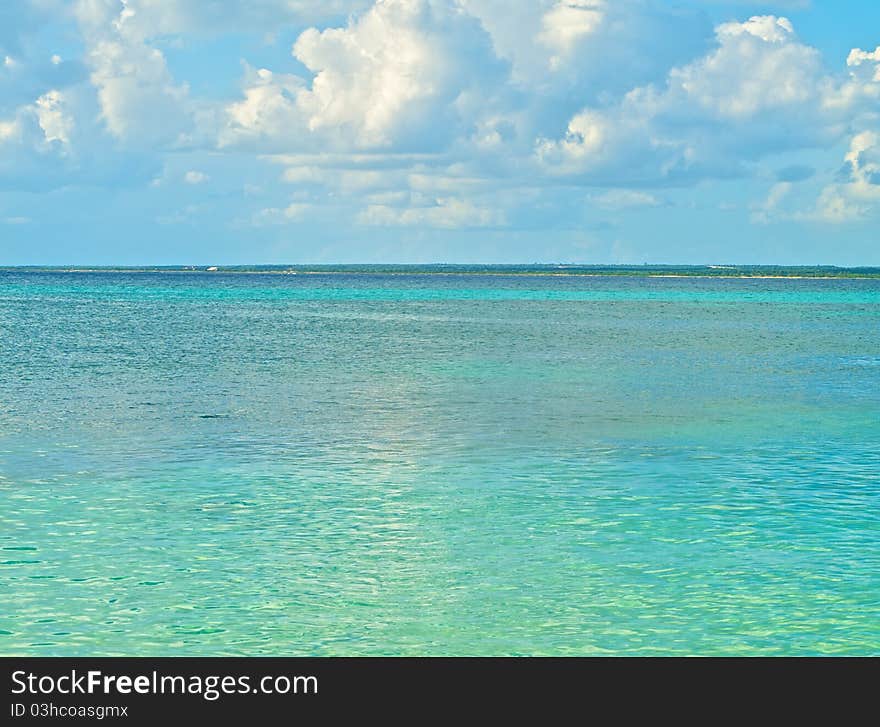 Waters on the beach of Punta Cana, Dominican Republic