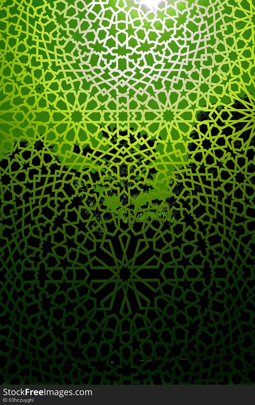 Decorative Green Panel