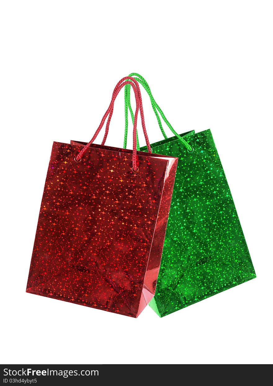 Shopping Bags isolated against a white background