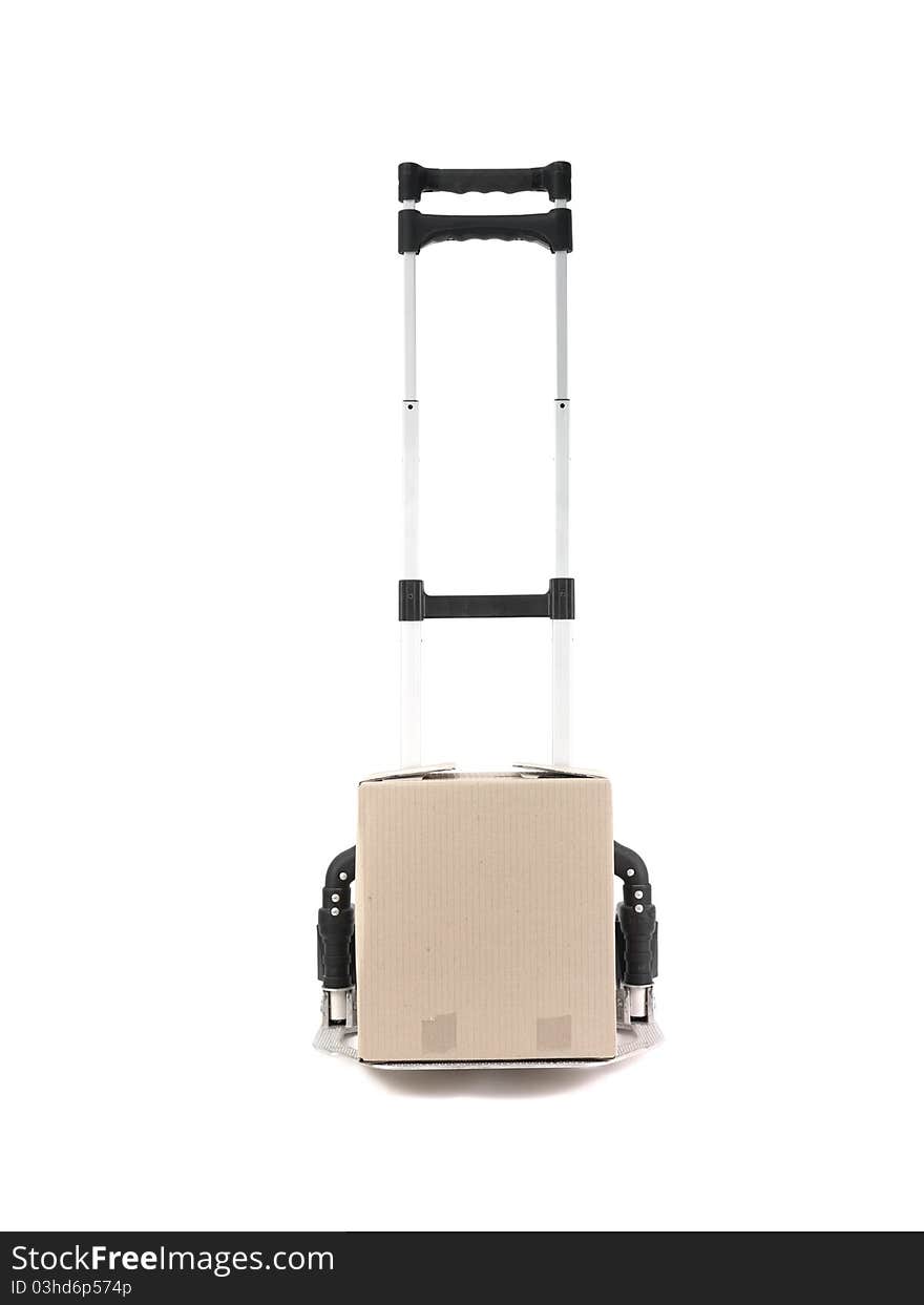 A removal trolley against a white background